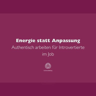 Energie statt Anpassung