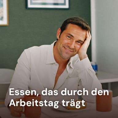 Essen, das durch den Arbeitstag trägt