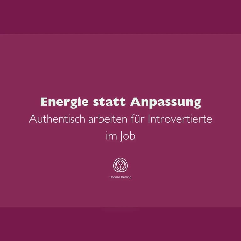 Energie statt Anpassung
